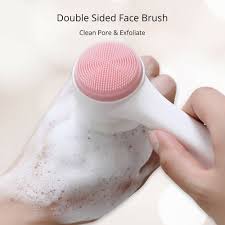 Silicone Facial Cleanser Brush Soft Bristles Silicone Face Brush