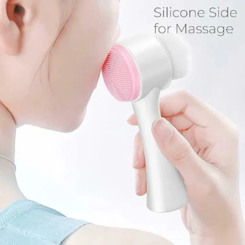 Silicone Facial Cleanser Brush Soft Bristles Silicone Face Brush