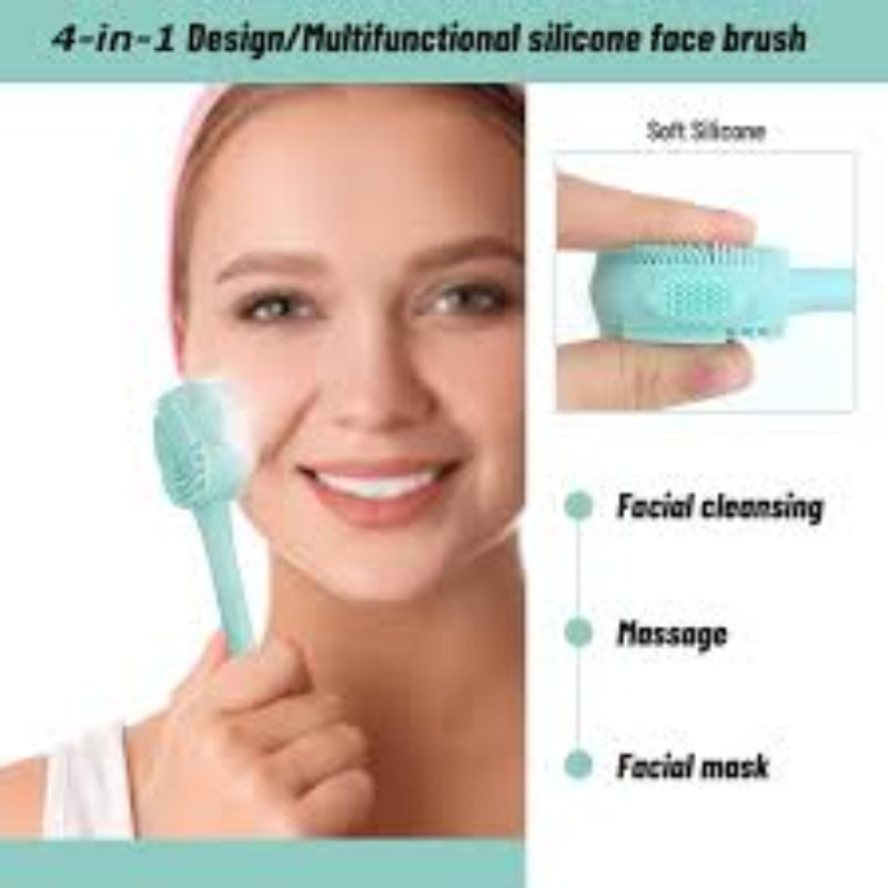 Silicone Facial Cleanser Brush Soft Bristles Silicone Face Brush